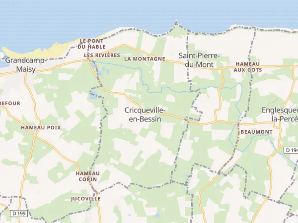 Plan de Cricqueville-en-Bessin