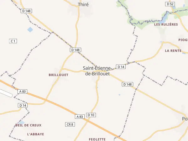 Plan de Saint-Étienne-de-Brillouet