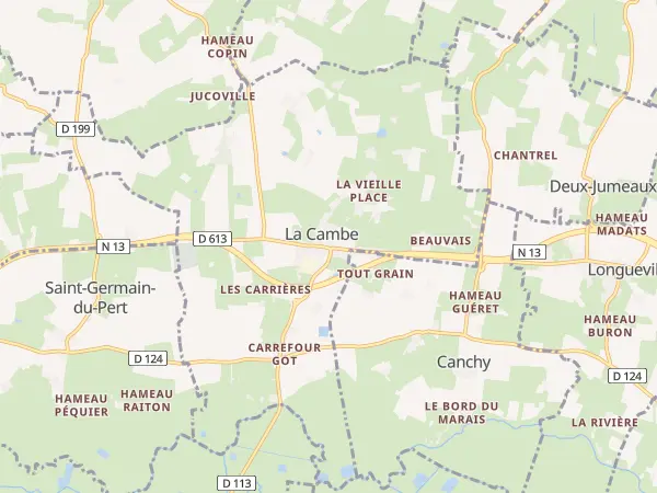 Plan de La Cambe