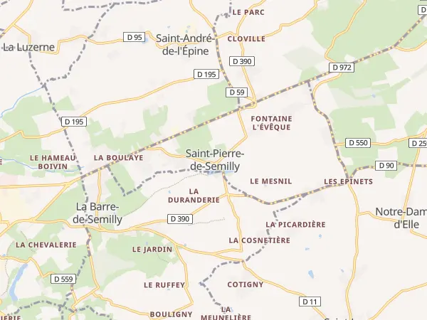Plan de Saint-Pierre-de-Semilly