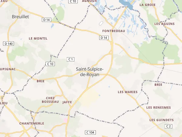 Plan de Saint-Sulpice-de-Royan