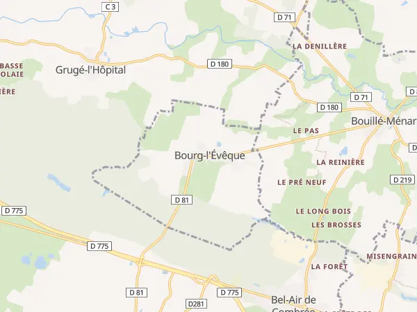 Plan de Bourg-l’Évêque