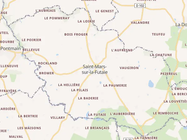 Plan de Saint-Mars-sur-la-Futaie