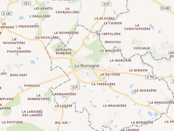Plan de La Romagne