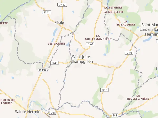 Plan de Saint-Juire-Champgillon
