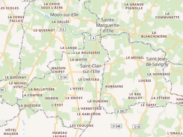 Plan de Saint-Clair-sur-l’Elle