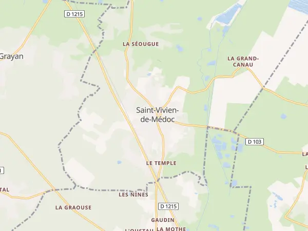 Plan de Saint-Vivien-de-Médoc