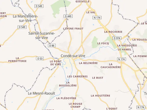 Plan de Condé-sur-Vire