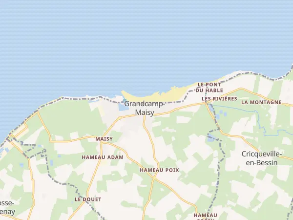 Plan de Grandcamp-Maisy