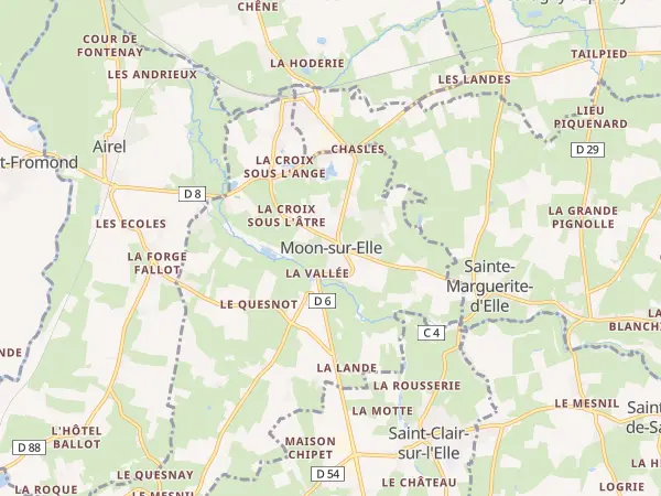 Plan de Moon-sur-Elle