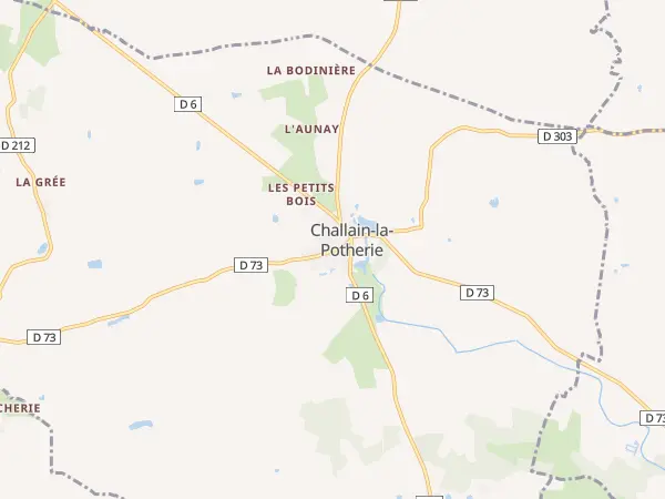 Plan de Challain-la-Potherie