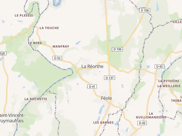 Plan de La Réorthe