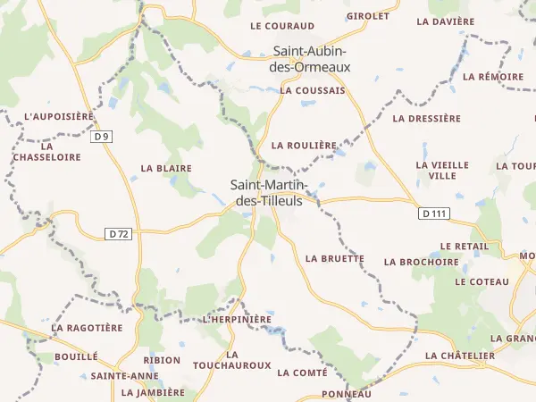 Plan de Saint-Martin-des-Tilleuls
