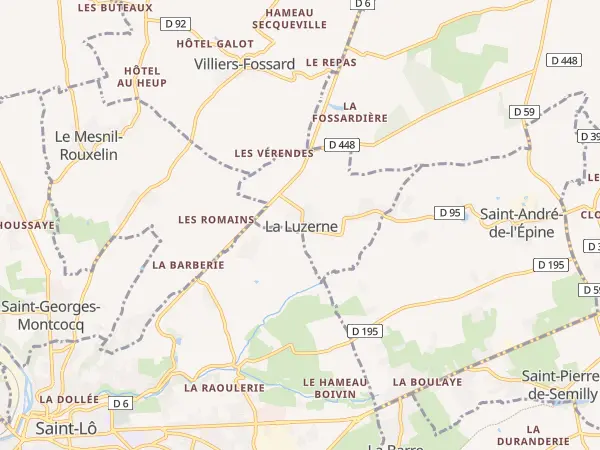 Plan de La Luzerne