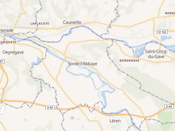 Plan de Sorde-l’Abbaye