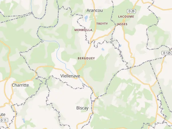 Plan de Bergouey-Viellenave
