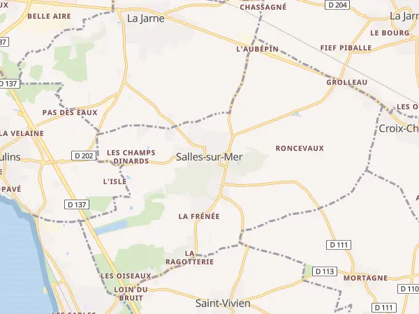 Plan de Salles-sur-Mer