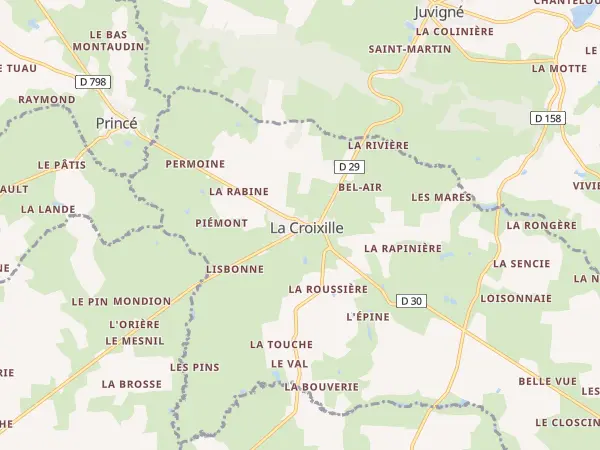Plan de La Croixille