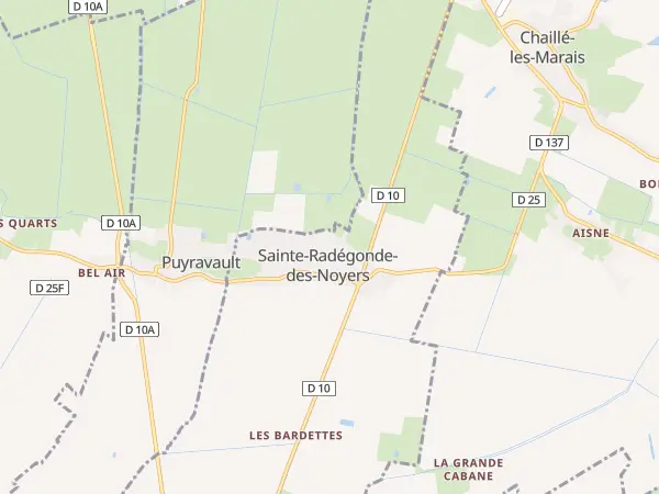Plan de Sainte-Radégonde-des-Noyers