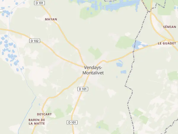 Plan de Vendays-Montalivet