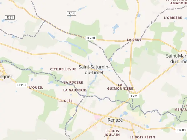 Plan de Saint-Saturnin-du-Limet