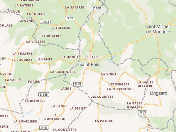 Plan de Saint-Pois