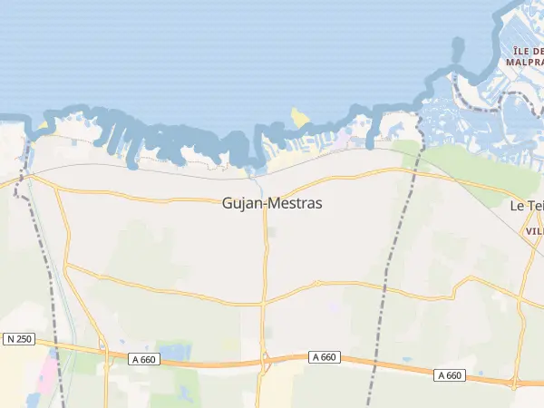 Plan de Gujan-Mestras