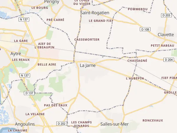 Plan de La Jarne