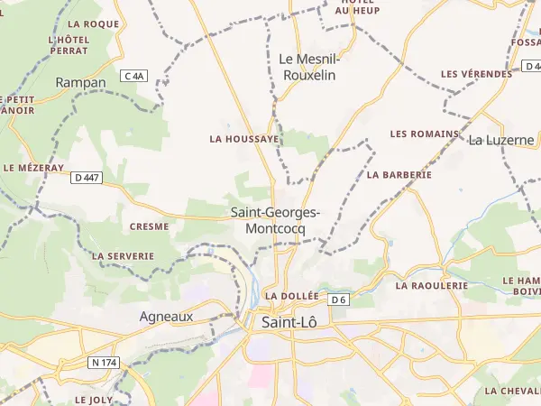 Plan de Saint-Georges-Montcocq