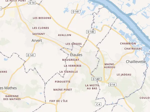 Plan de Étaules