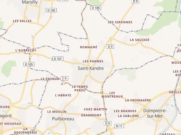 Plan de Saint-Xandre