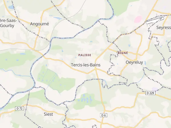 Plan de Tercis-les-Bains