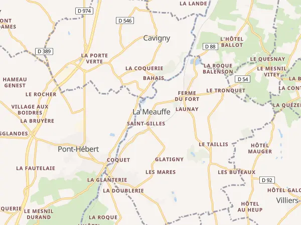 Plan de La Meauffe