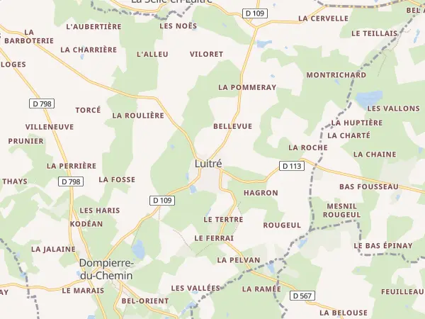 Plan de Luitré-Dompierre