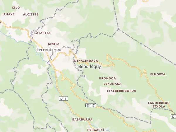 Plan de Béhorléguy