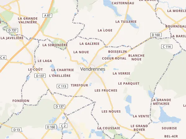 Plan de Vendrennes