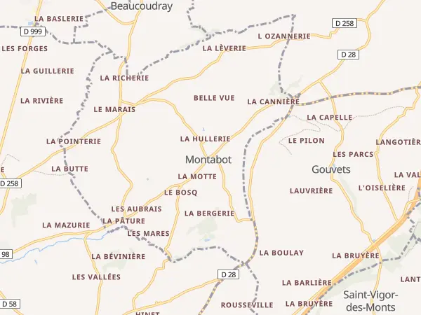 Plan de Montabot