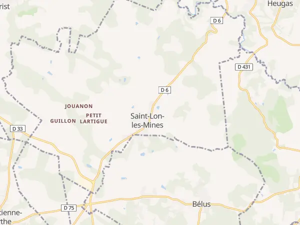 Plan de Saint-Lon-les-Mines