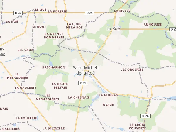 Plan de Saint-Michel-de-la-Roë