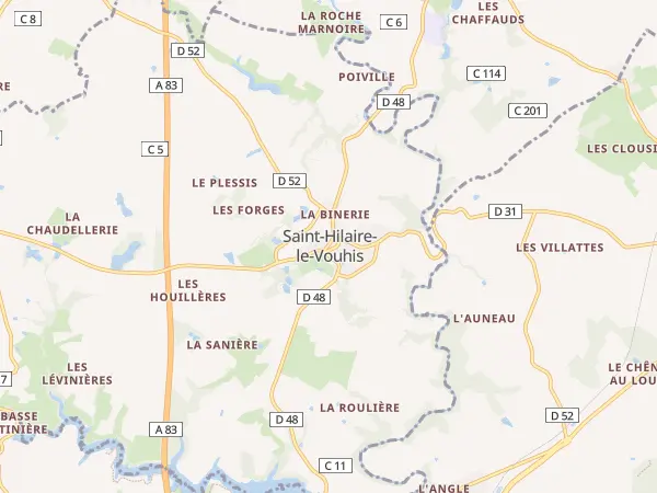 Plan de Saint-Hilaire-le-Vouhis