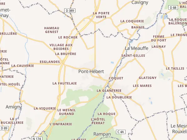 Plan de Pont-Hébert