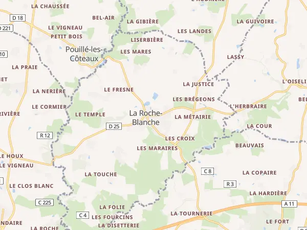 Plan de La Roche-Blanche