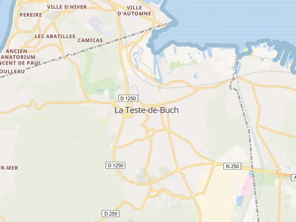 Plan de La Teste-de-Buch