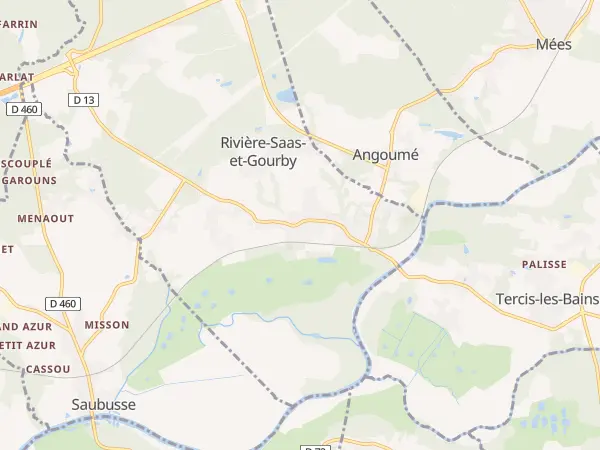Plan de Rivière-Saas-et-Gourby