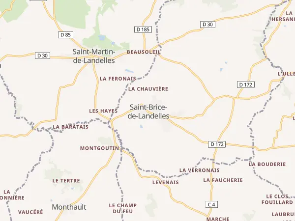 Plan de Saint-Brice-de-Landelles
