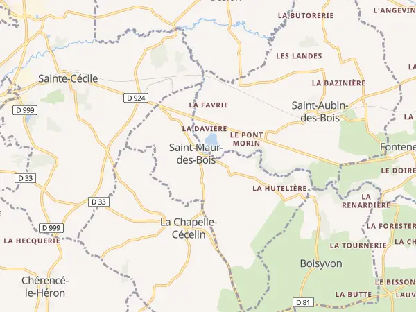 Plan de Saint-Maur-des-Bois