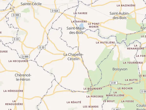 Plan de La Chapelle-Cécelin