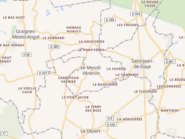 Plan du Mesnil-Véneron
