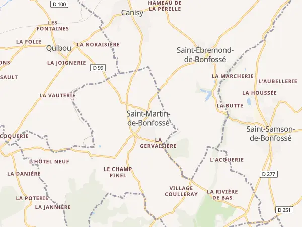Plan de Saint-Martin-de-Bonfossé