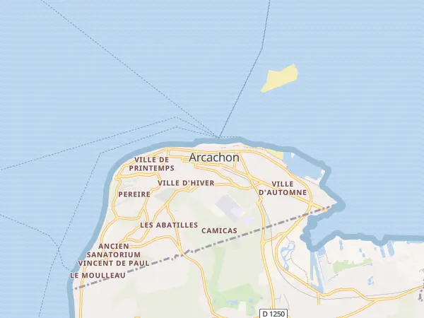Plan de Arcachon